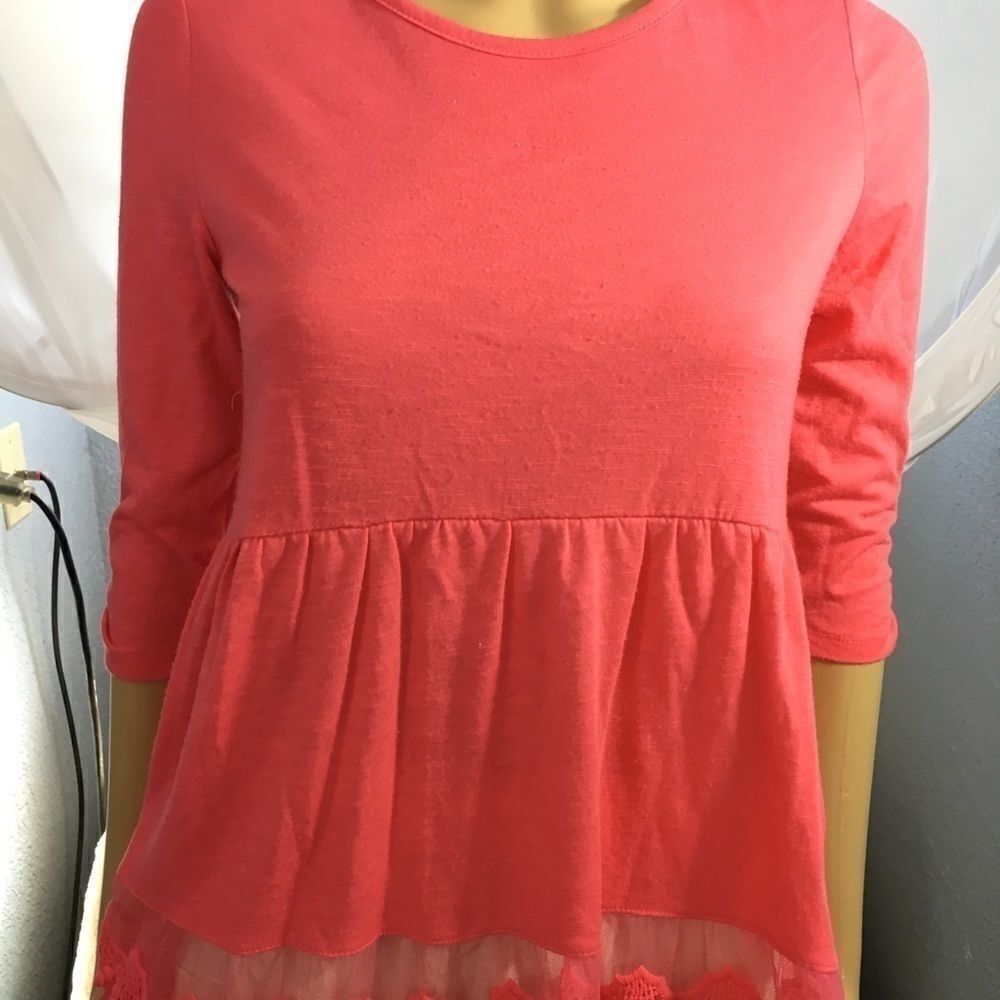 Belle du Jour Coral Top Ex Large Girl
